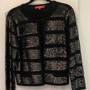 Black Sequin Sweater